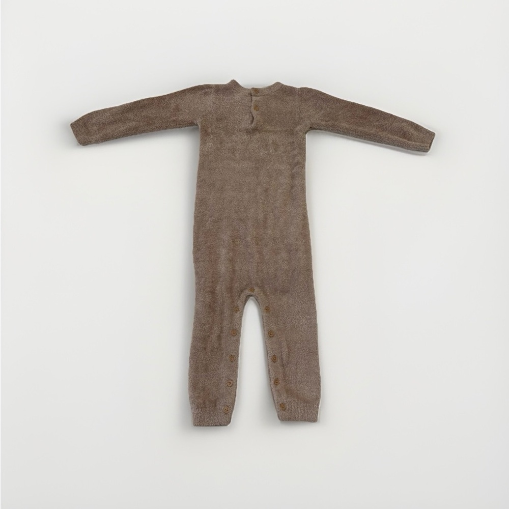 MODERN MOMENTS Baby Fleece One-Piece Romper in Taupe Teddy